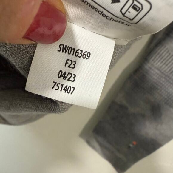 Smartwool Women's Crew Shirt Long Sleeve Camo Gray Merino Wool Large - Picture 8 of 8